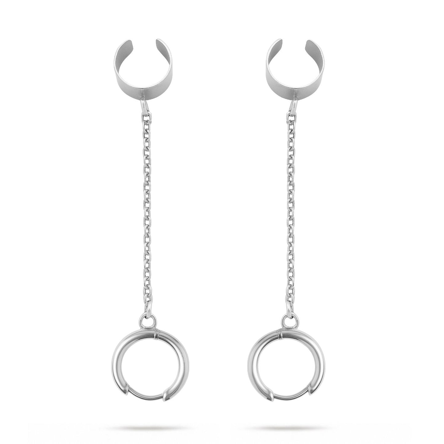 Earcuffs Voor Loop Oordopjes Zilver RVS