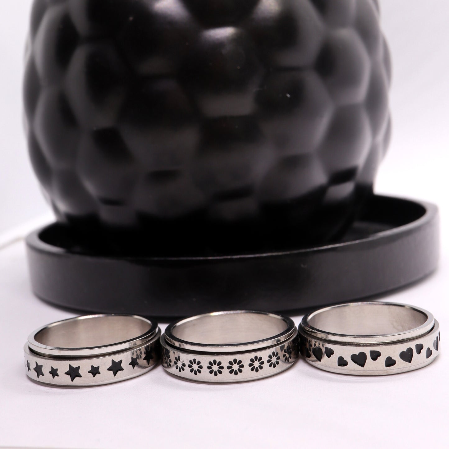 Anxiety Ring (Sterretjes) Zilver varianten