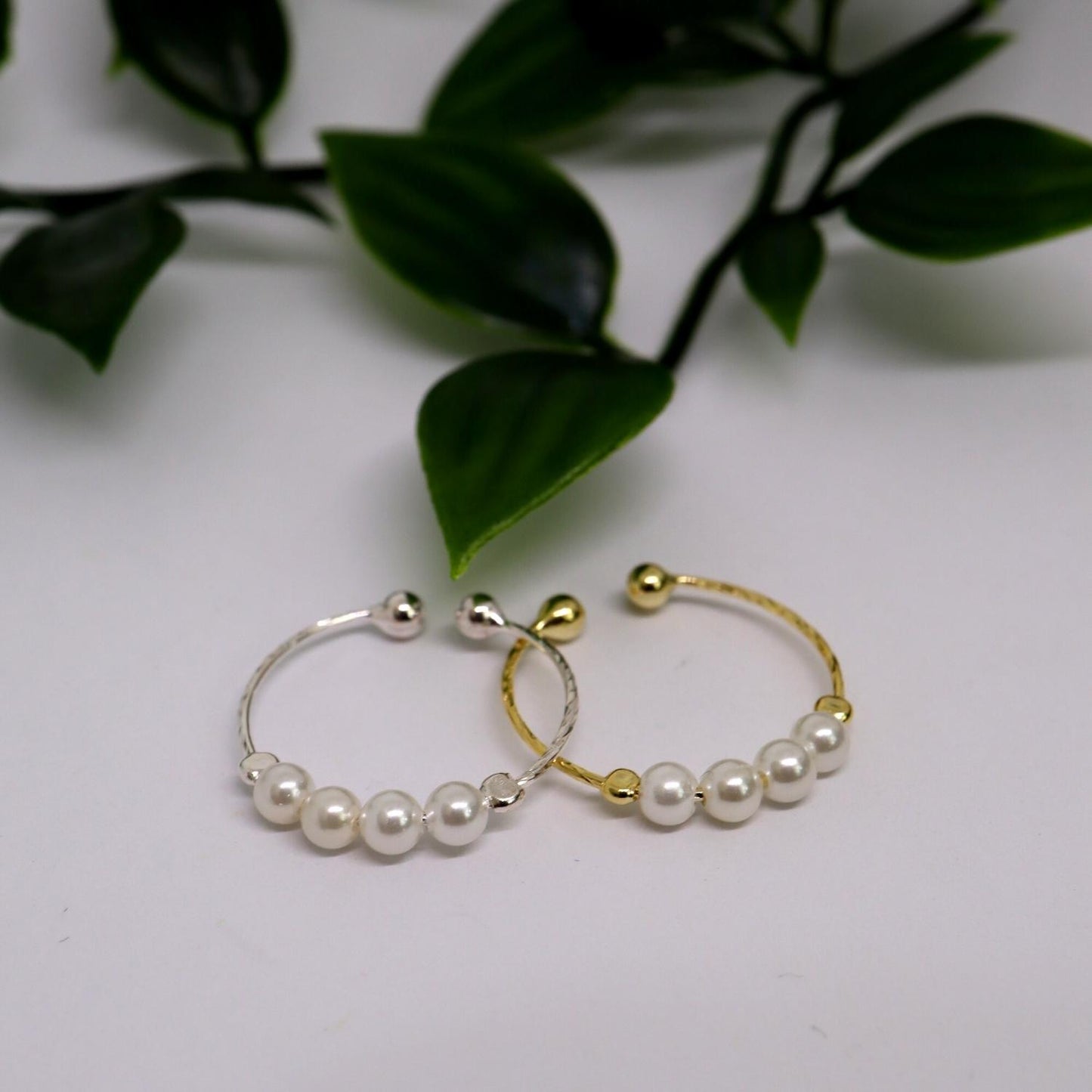 Anxiety Ring (parel) zilver 925 Gold Plated varianten