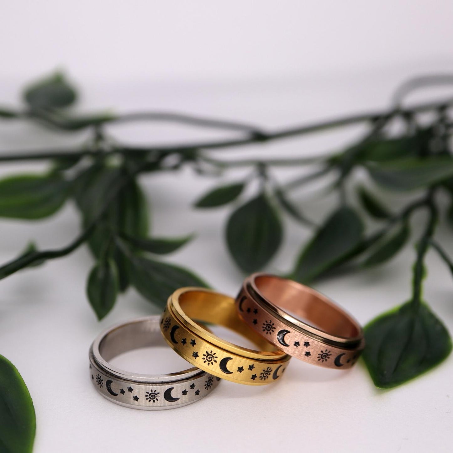 Anxiety Ring (ster maan) Zilver varianten