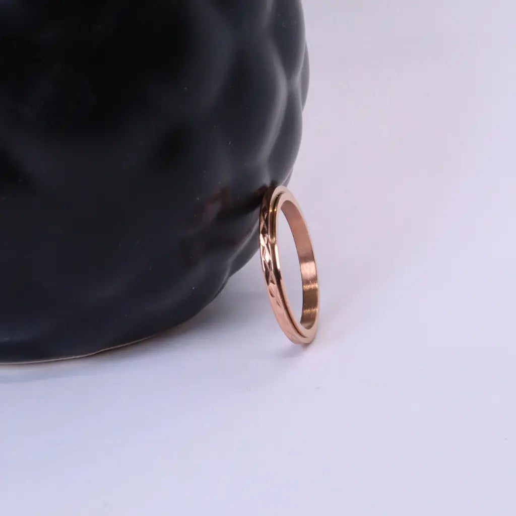 Anxiety Ring (Flux) Rosé goud sfeerbeeld