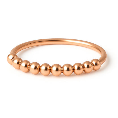 Anxiety Ring rosé goud kleurig (RVS)