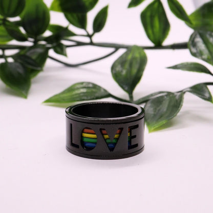 Anxiety Ring (Love) Zwart sfeerbeeld 2 