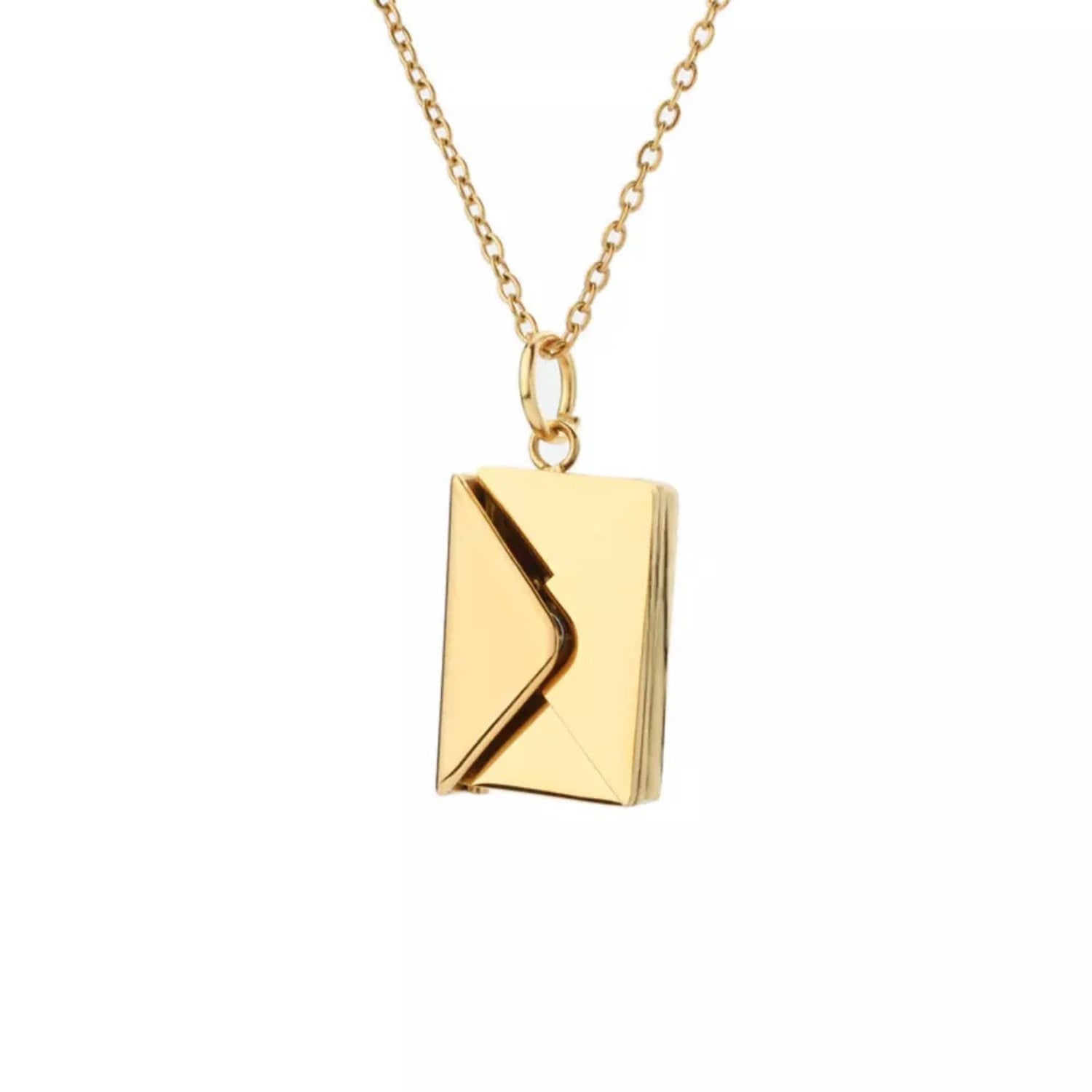 Unieke gepersonaliseerde ketting met envelop Goud